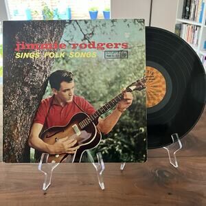 Jimmie Rodgers Sings Folk Songs Vinyl LP 1958 Roulette R-25042